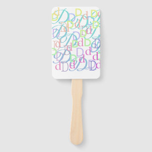Éventail Confettis en forme de lettre "D"