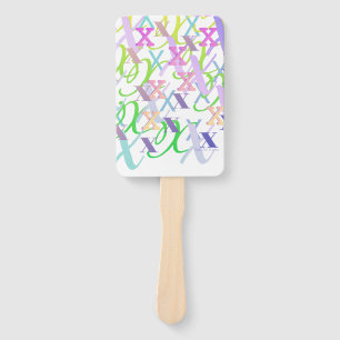Éventail Confettis en forme de lettre "X"