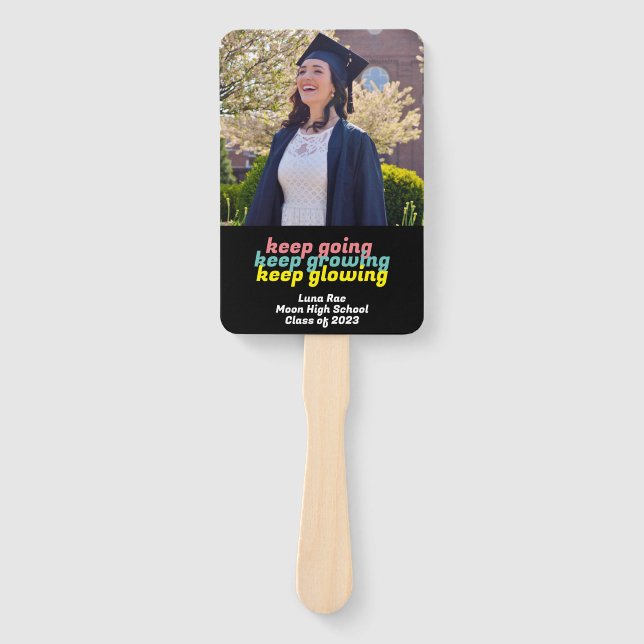 Éventail Continuez Continuez à Grandir Continuez à Briller  (Devant)