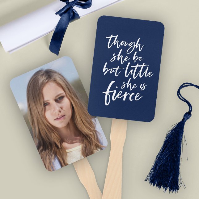 Éventail Couleur Personnalisée Script Petit Mais Fierce Sha (Créateur téléchargé)