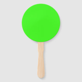 Éventail Couleur solide verte néon | Classique