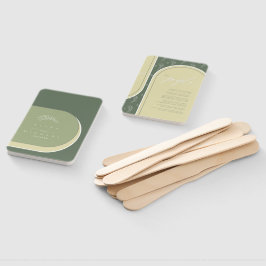 Éventail Couleur Tons Mariage ou Programme Vert ID901