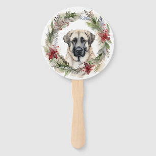 Éventail Couronne de Noël de Berger d'Anatolie Chien de fêt
