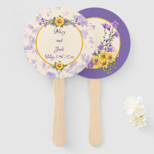 Éventail Crème de mariage du jardin de printemps