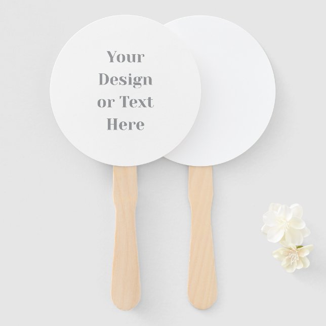 Éventail Customizable Your Design or Text Here Personalized (Devant et derrière)