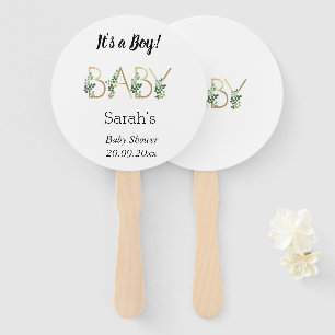 Éventail Cute It’s a Boy Baby shower Personnalisé
