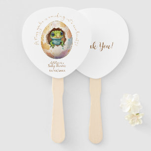 Éventail Cute Kawaii Gecko Lizard Baby shower d'oeufs
