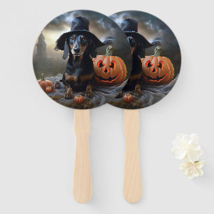 Éventail Dachshund Halloween effroi