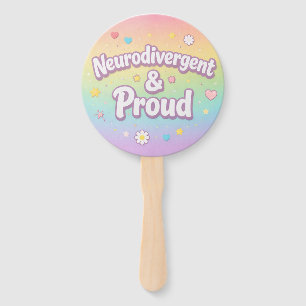 Éventail de fête Pastel Neurodivergent & Fier