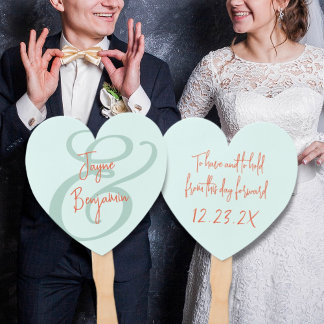 Éventail de mariage 'Avoir et garder'