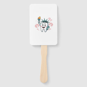 Éventail Dental Squad 4 juillet Dentist Funny American