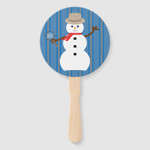 Éventail Détective de Snowman amusante et fantaisiste