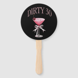 Éventail Dirty 30 Pink Coquette fête d'anniversaire