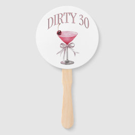 Éventail Dirty 30 Pink Coquette fête d'anniversaire