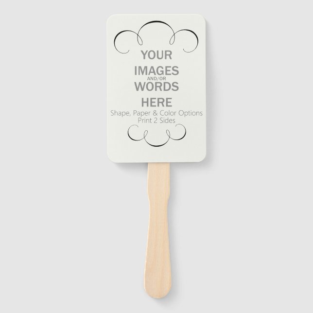 Éventail do-it-yourself (Autres options) - (Devant)