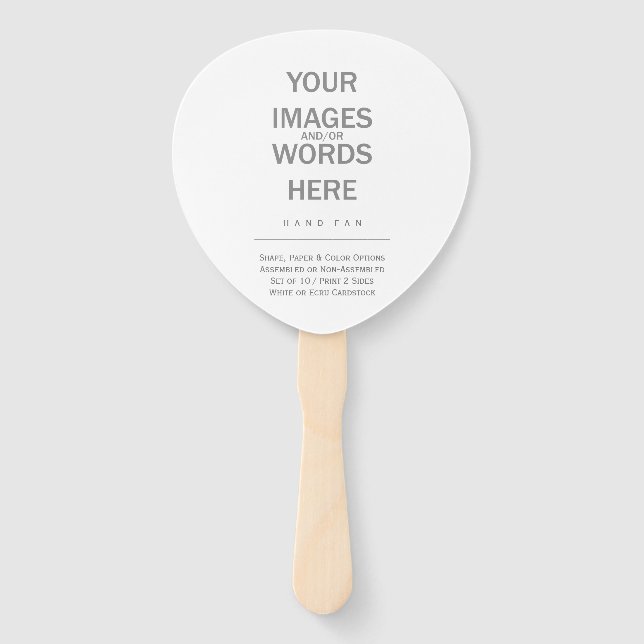 Éventail do-it-yourself (Options de forme) - (Devant)