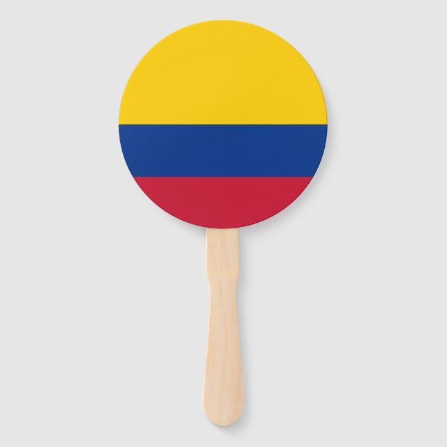 Éventail Drapeau Colombie (Devant)