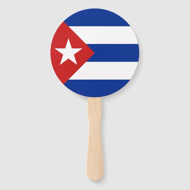 Éventail Drapeau Cuba (Devant)