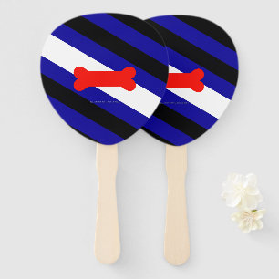 Éventail Drapeau de fierté de jeu de chiots de SlipperyJoe