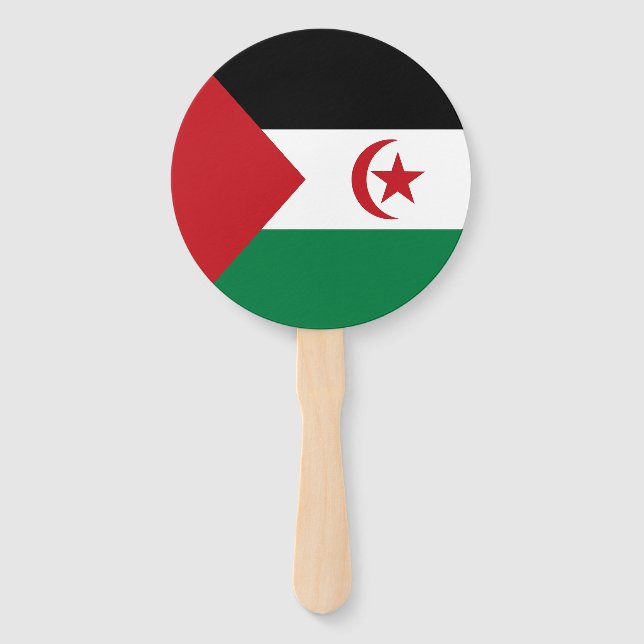 Éventail Drapeau de la République démocratique arabe sahrao (Devant)