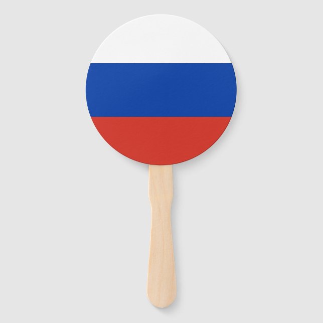 Éventail Drapeau de la Russie (Devant)
