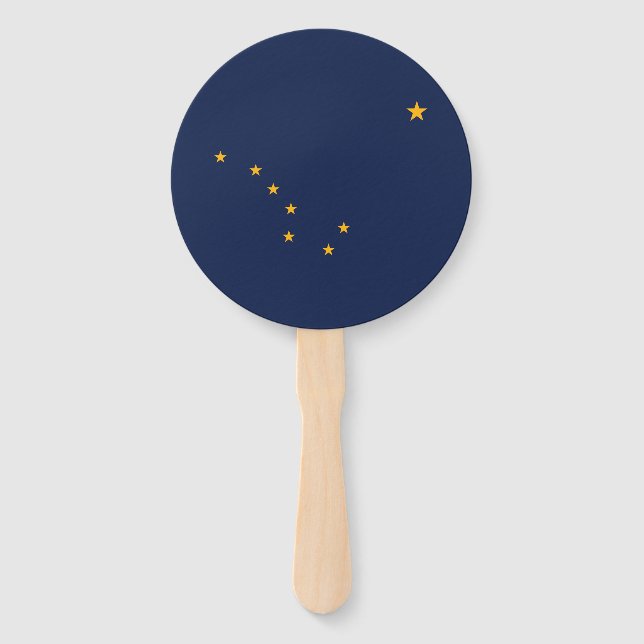 Éventail Drapeau de l'État d'Alaska (Devant)