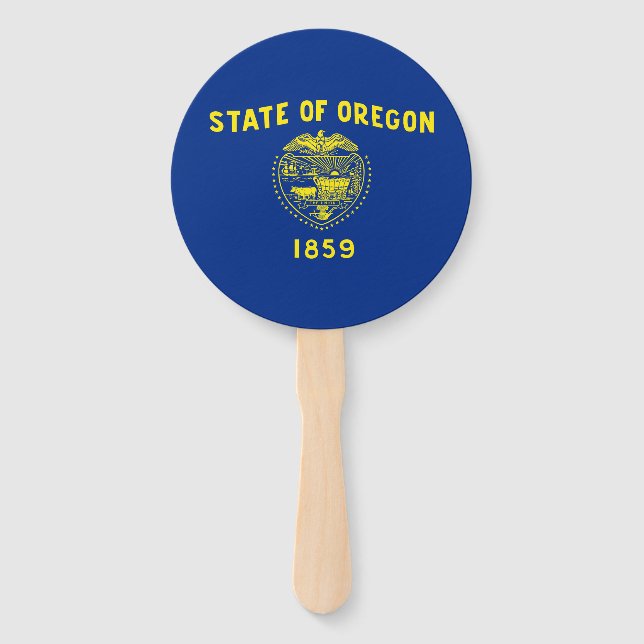 Éventail Drapeau de l'État de l'Oregon (Devant)