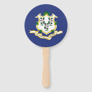 Éventail Drapeau de l'État du Connecticut