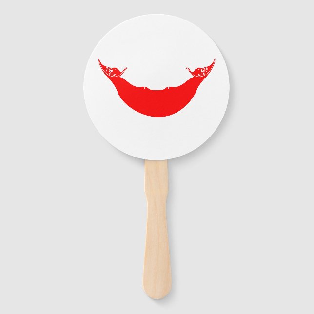 Éventail Drapeau de l'île de Pâques (Devant)