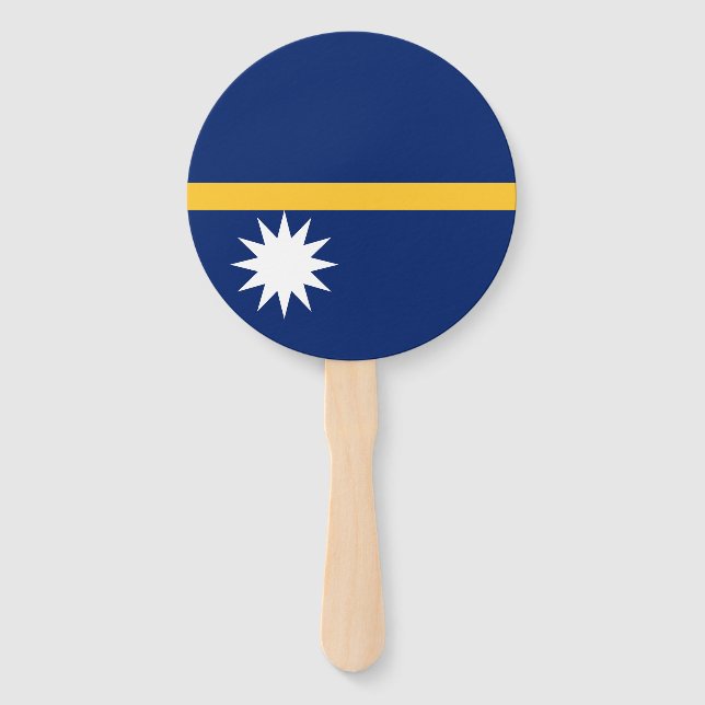 Éventail Drapeau de Nauru (Devant)