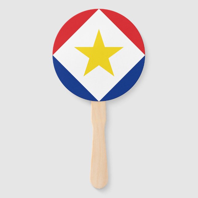 Éventail Drapeau de Saba (Devant)