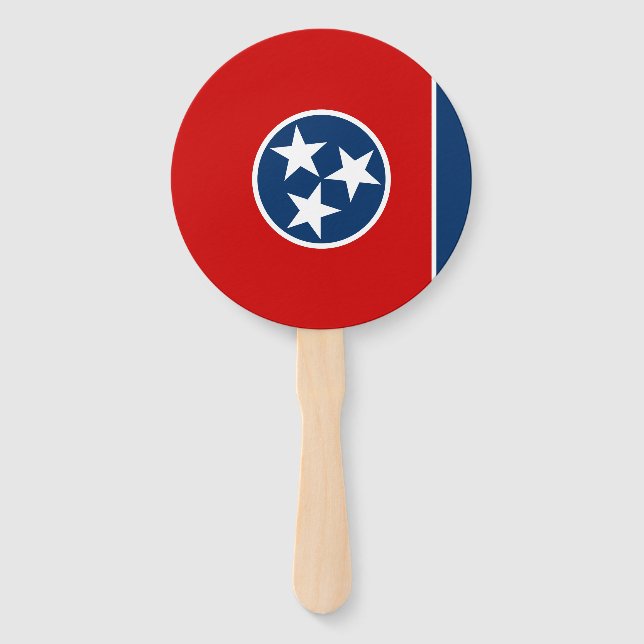 Éventail Drapeau d'état du Tennessee (Devant)