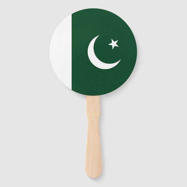 Éventail Drapeau du Pakistan (Devant)