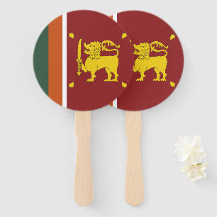 Éventail Drapeau du Sri Lanka