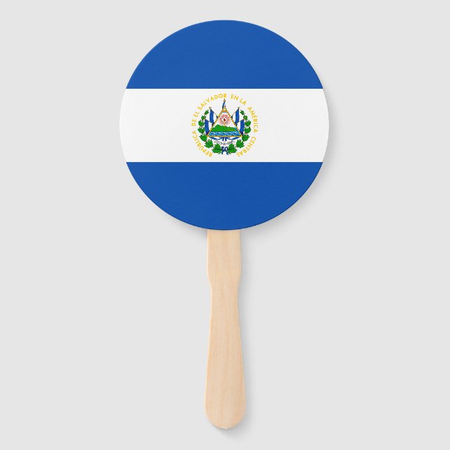 Éventail Drapeau El Salvador (Devant)