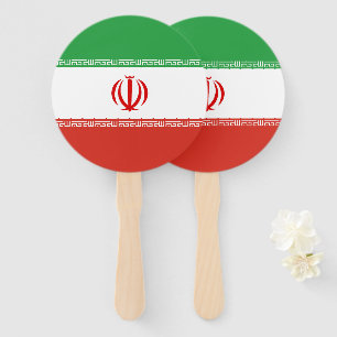 Éventail Drapeau iranien