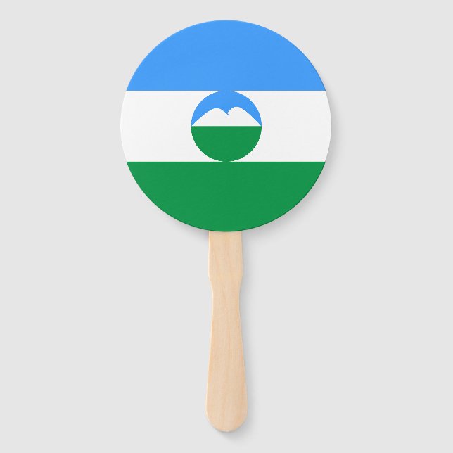 Éventail Drapeau Kabardino Balkaria (Devant)