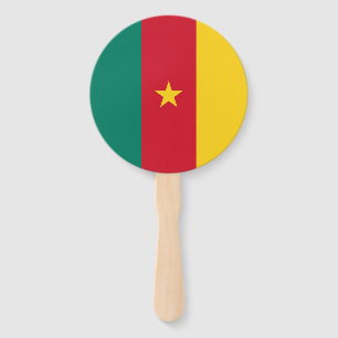 Éventail Drapeau patriotique du Cameroun