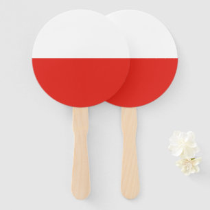 Éventail Drapeau polonais