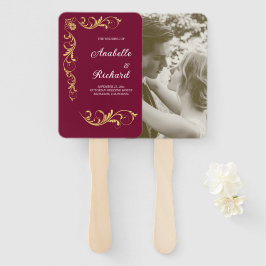 Éventail Élégant Mariage victorien