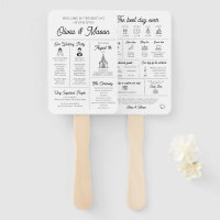 Élégant Moderne Programme de Mariage Infographique