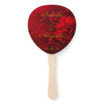 Élégant Moody Bourgogne Rouge Floral Mariage