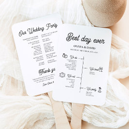 Éventail Élégant programme de chronologie du meilleur jour 