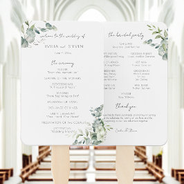 Éventail Élégant programme de verdure des eucalyptus