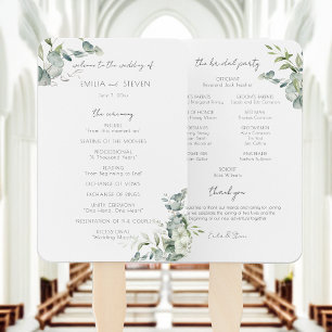 Éventail Élégant programme de verdure des eucalyptus