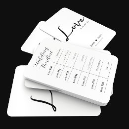 Éventail Elégant thème Mariage noir et blanc