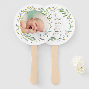 Éventail ensemble de dix parties scintillant de faux verdur