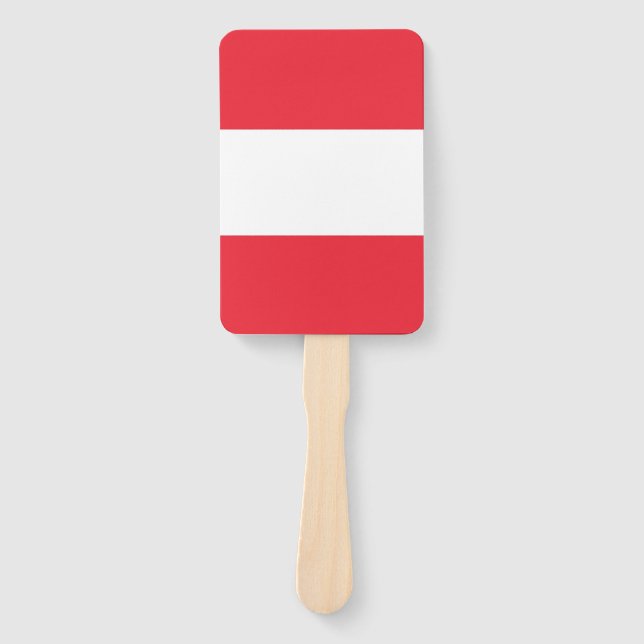 Éventail Ensemble de ventilateur à main avec drapeau d'Autr (Devant)