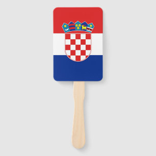Éventail Ensemble de ventilateur à main avec drapeau de Cro