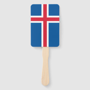 Éventail Ensemble de ventilateur à main avec drapeau d'Isla